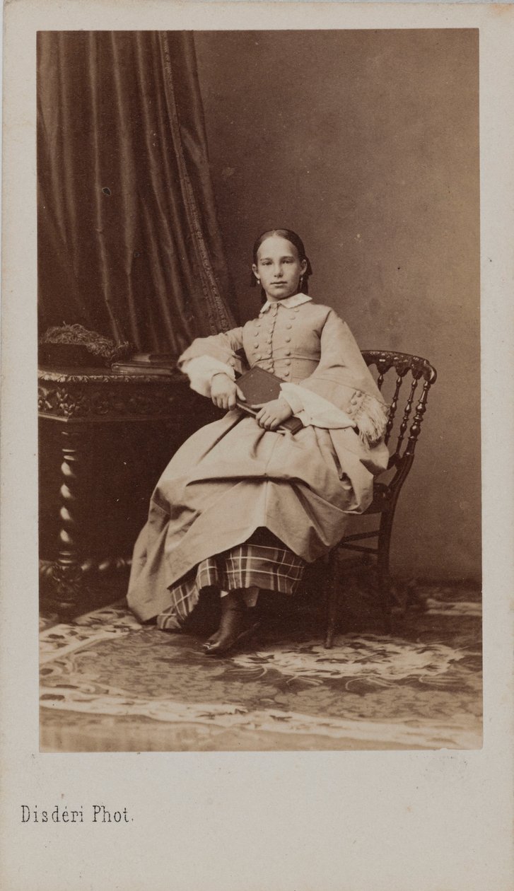 Portrait de la princesse Eugénie Maximilianovna de Leuchtenberg, vers 1865 - Andre Adolphe Eugene Disderi