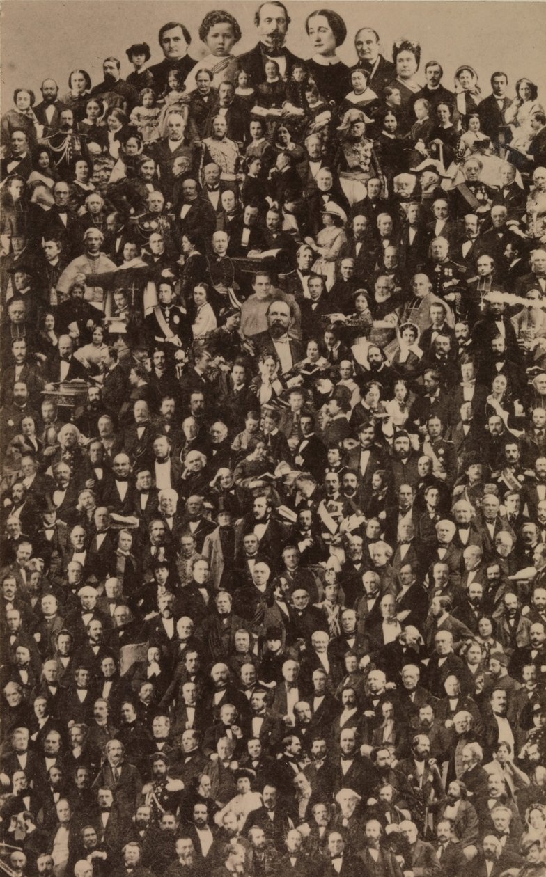 La cour impériale de Napoléon III, vers 1866, imprimé dans les années 1940 - Andre Adolphe Eugene Disderi