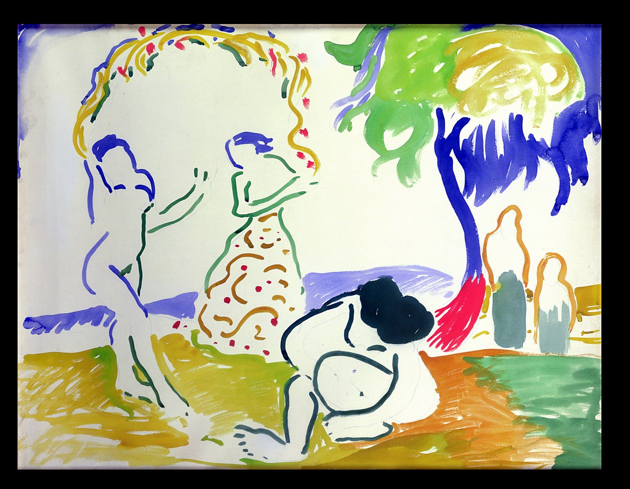 Baigneurs, vers 1905 (aquarelle sur papier) - Andre Derain