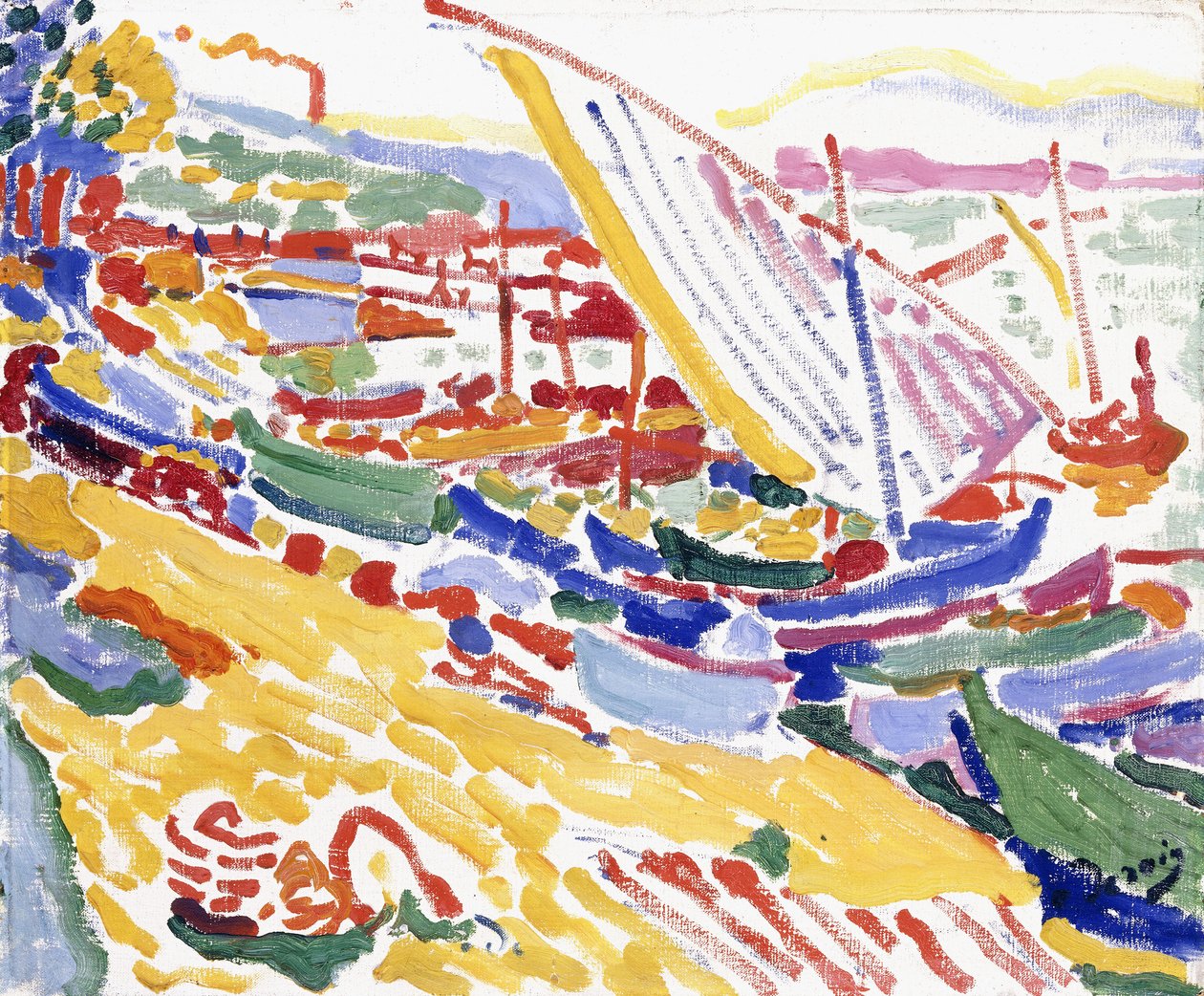 Bateaux au port de Collioure - Andre Derain