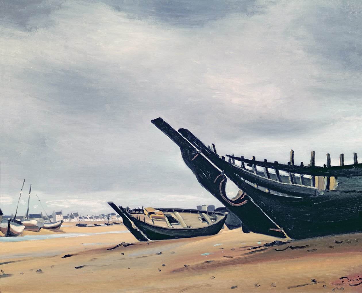 Bateaux sur la plage de Camaret - Andre Derain