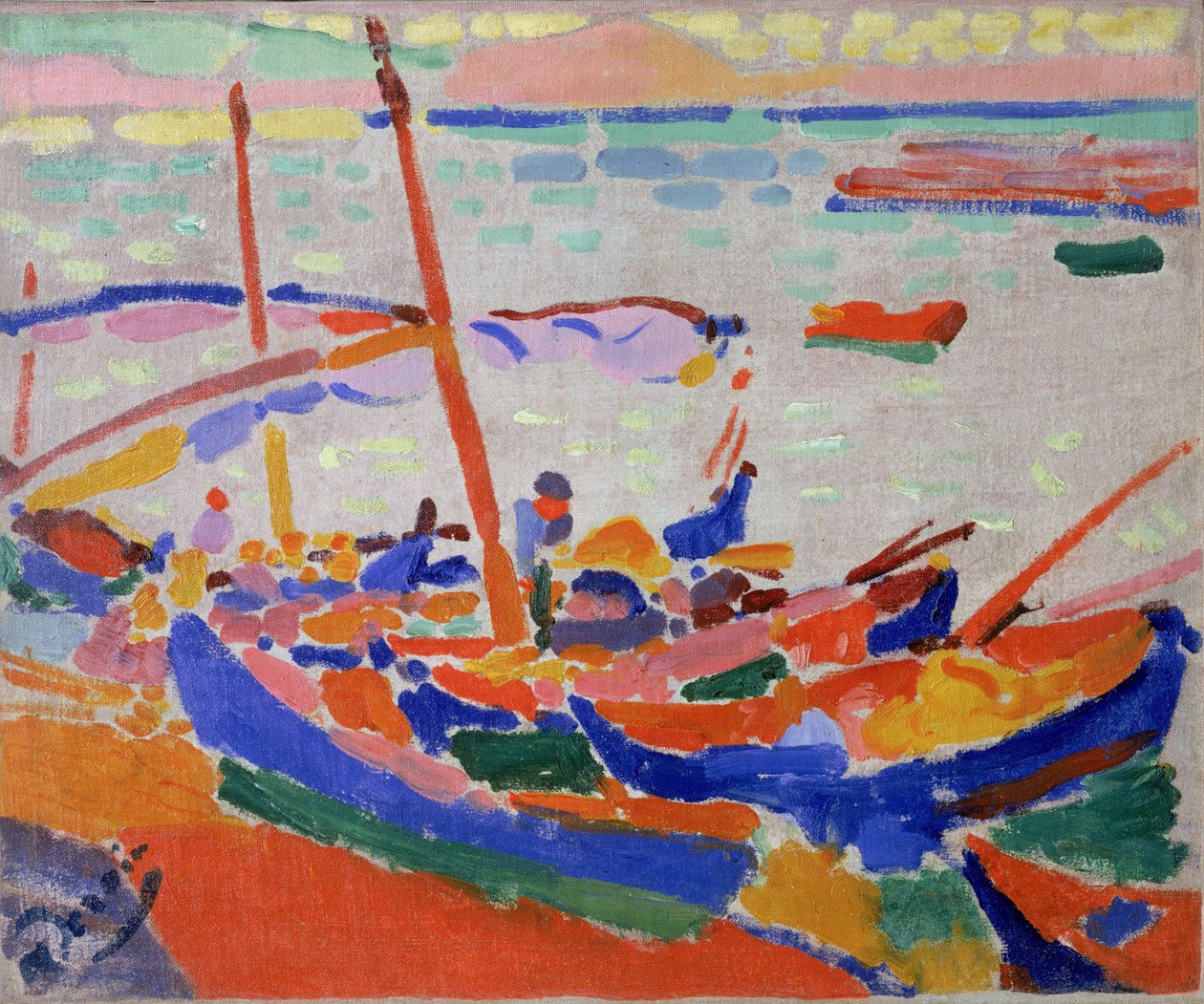 Bateaux de pêche à Collioure (Pyrénées Orientales, France) (Bateau de pêche, Collioure) - Andre Derain