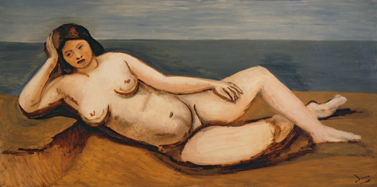 Grand nu couché, vers 1926-27 (huile sur toile) (voir aussi 287579) - Andre Derain