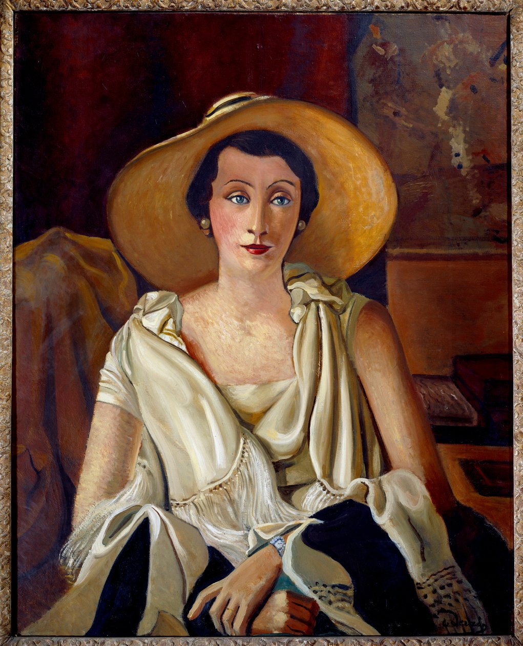 Portrait de Madame Paul Guillaume au grand chapeau - Andre Derain