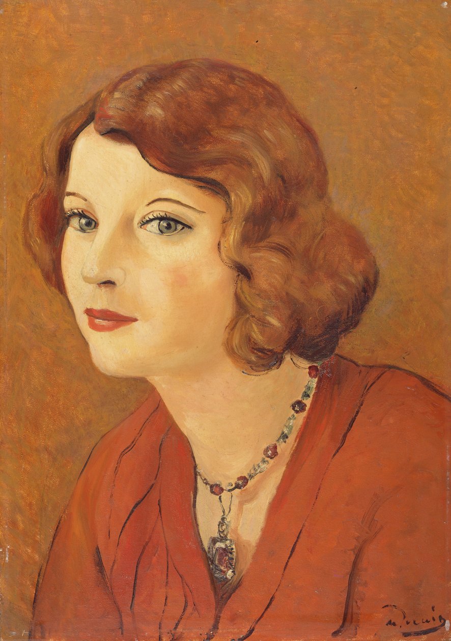 Portrait de Madame van Leer, vers 1929 (huile sur panneau) - Andre Derain