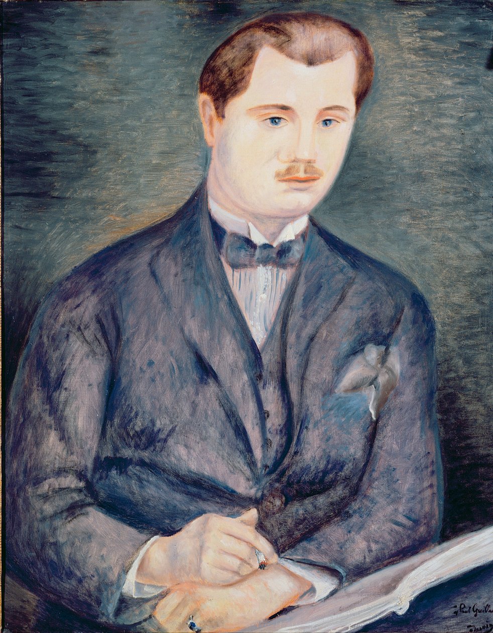 Portrait de Paul Guillaume, vers 1919-20 (huile sur toile) (voir aussi 287559) - Andre Derain