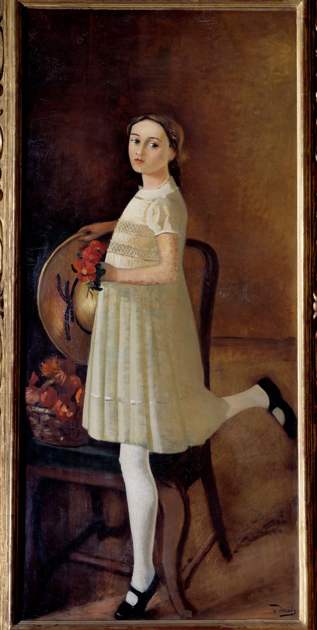 Portrait de la nièce du peintre en 1931 (huile sur toile) - Andre Derain