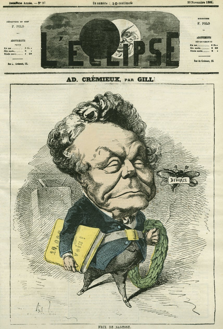 Adolphe Crémieux (1796-1880), avocat, homme politique et président de l