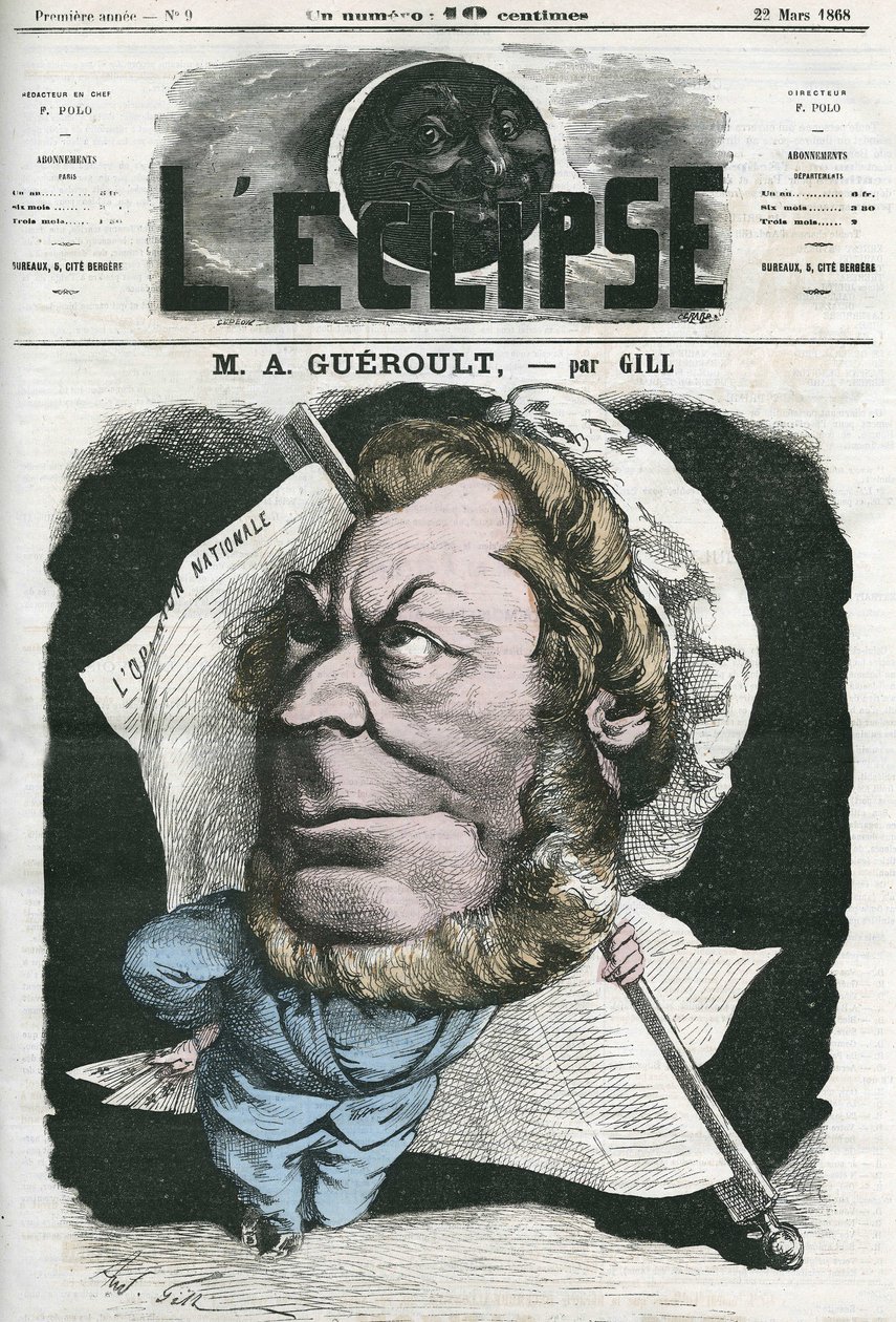 Adolphe Georges Gueroult (1810-1872), journaliste français saint-simonien - Andre Gill