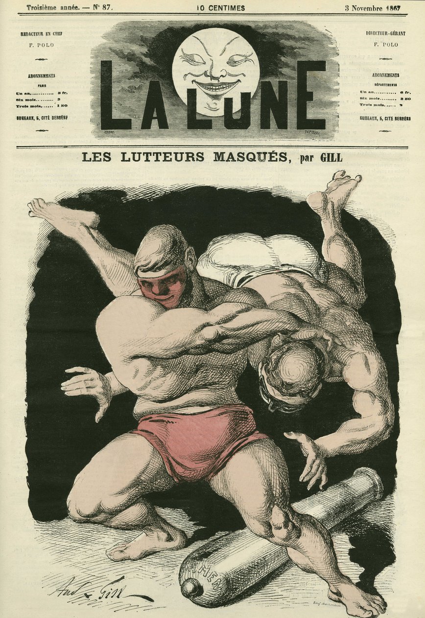 Caricature de Gill, dans « La Lune », 3 novembre - Andre Gill