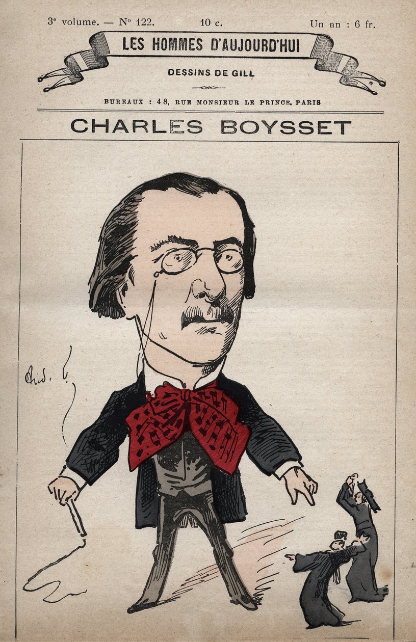 Caricature de Charles Boysset (1817-1901) (juriste et député républicain) de 