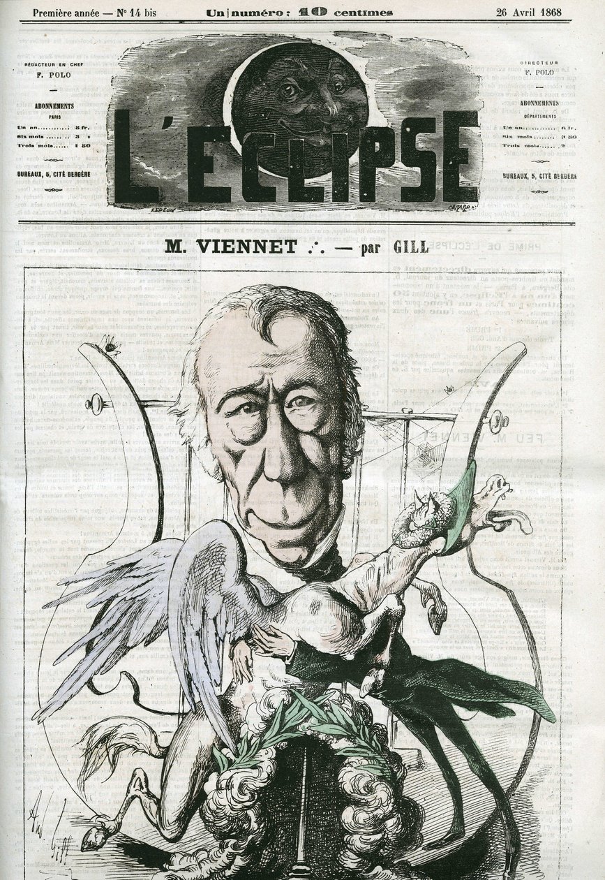 Jean-Pons-Guillaume Viennet (1777-1868), poète, dramaturge et homme politique français - Andre Gill