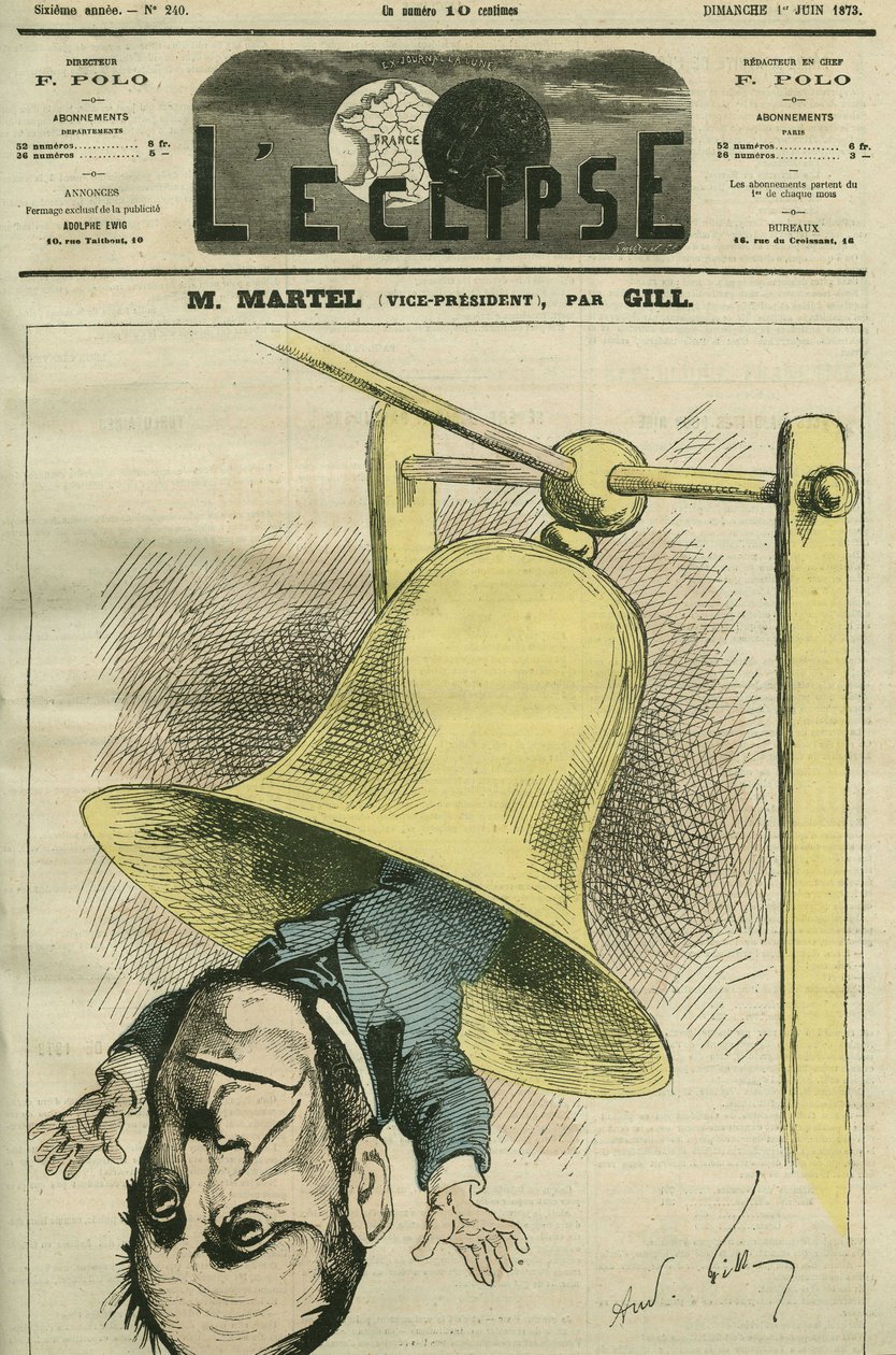 Louis-Joseph Martel, homme politique français. Couverture de « L