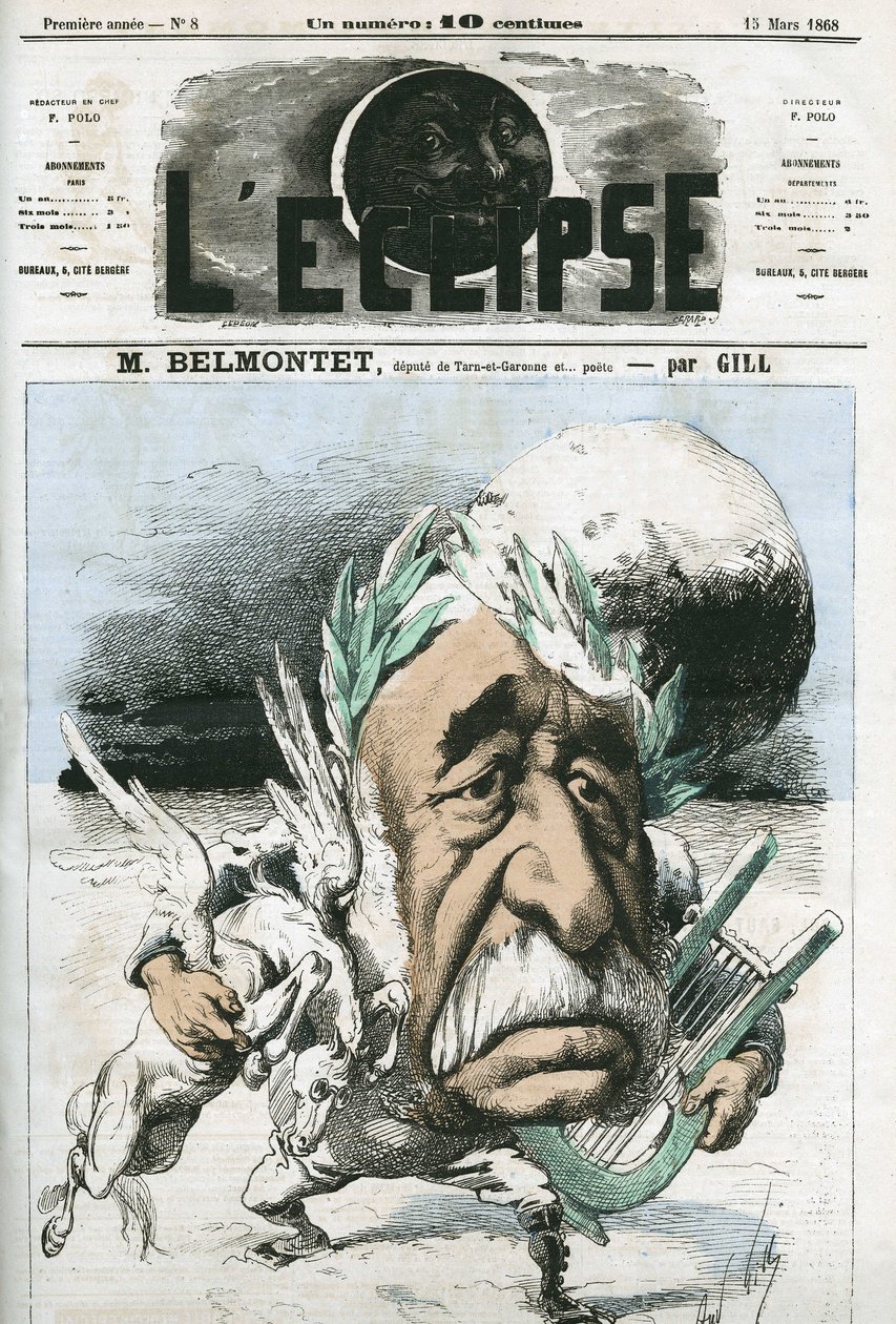 Louis Belmontet (1799-1879), poète et homme politique français. Couverture dans "L