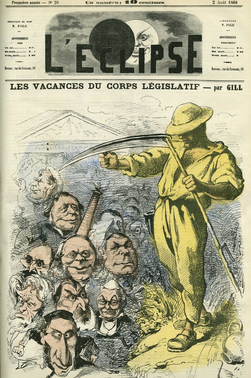 En vacances du Corps législatif, les députés de l