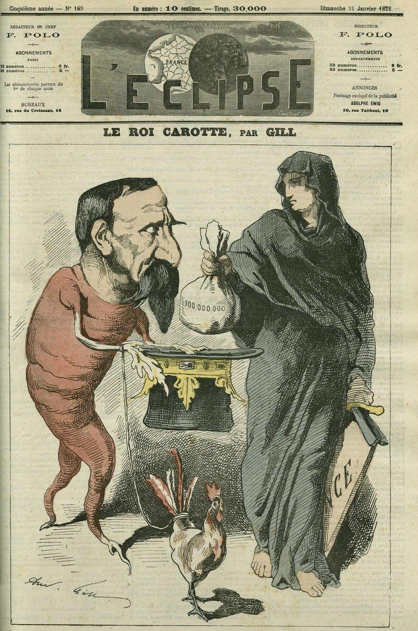 Le roi des carottes, Napoléon III (1808-1873), président de la République et empereur des Français jusqu