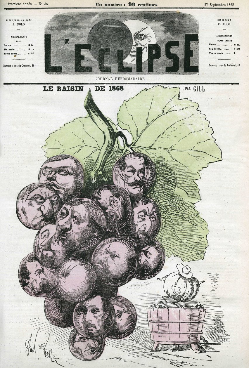 La vendange de 1868, évocation d