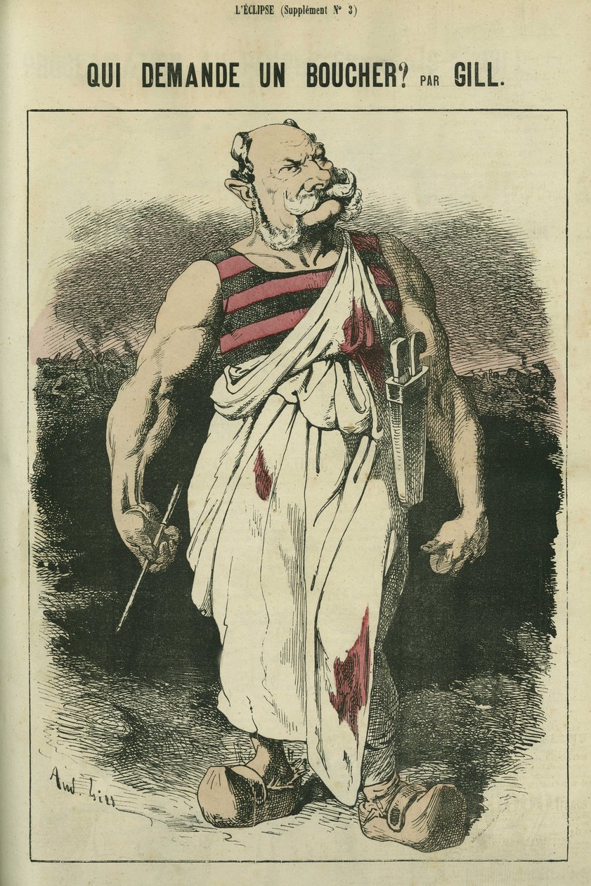 Qui demande un boucher, caricature de Guillaume Ier d