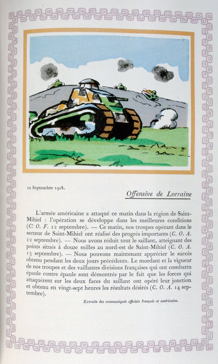 Offensive de Lorraine, 12 septembre 1918, 1919 - Andre Helle
