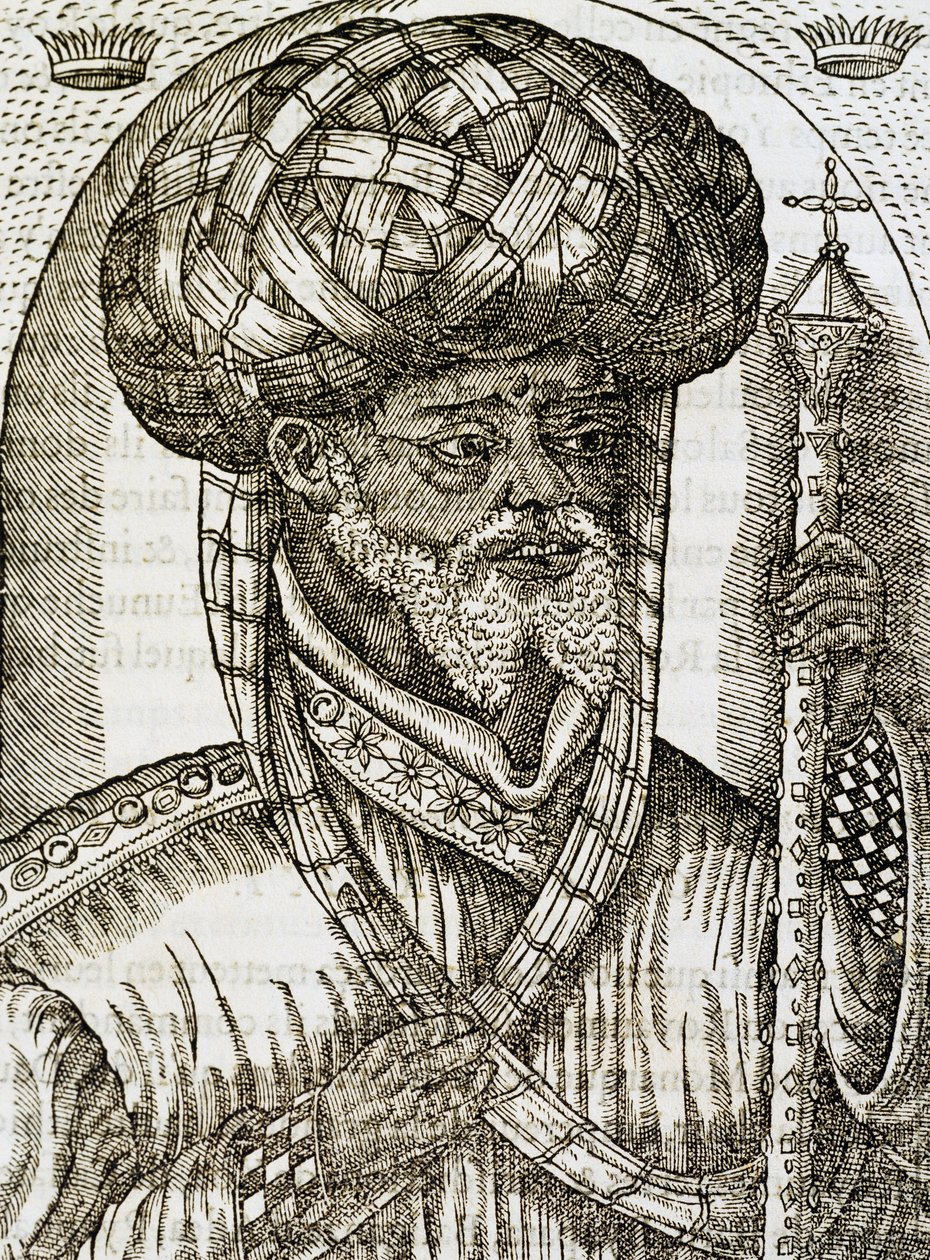Prêtre abyssin, tiré de Cosmologie Universelle, par André Thevet (1504-1592), gravure - Andre Thevet