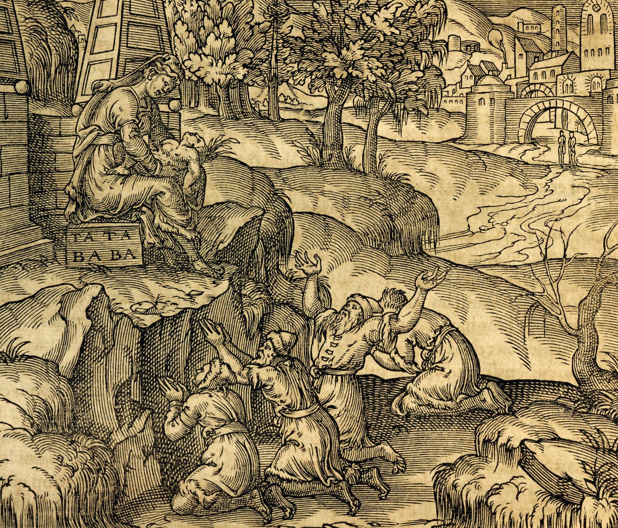 Adorateur fidèle de la déesse Tata Baba dans la région de Moscovie, gravure de Cosmographie Universelle, par André Thevet (1504-1592), Paris - Andre Thevet