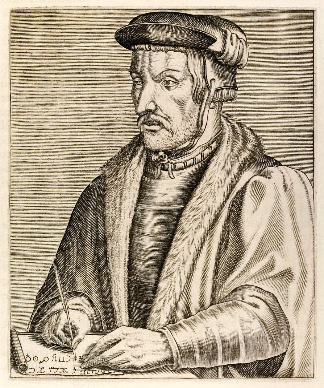 Heinrich Cornelius Agrippa, de « Vrais Portraits » par André Thévet publié en 1584 - Andre Thevet