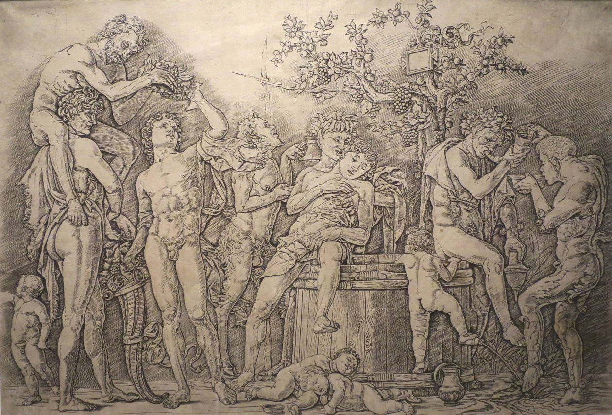 Bacchanale avec pressoir à vin - Andrea Mantegna