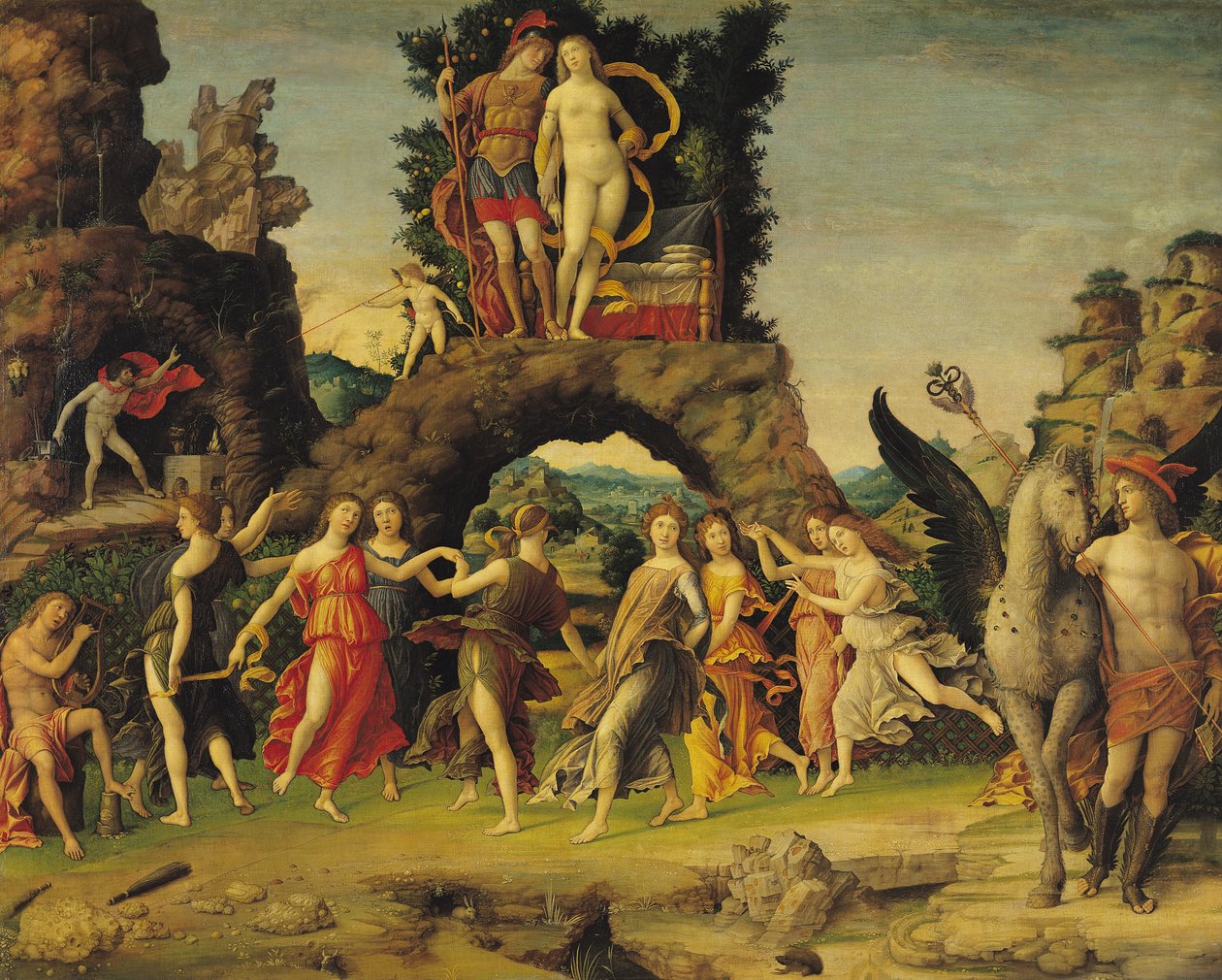 Le Parnasse : Mars et Vénus - Andrea Mantegna