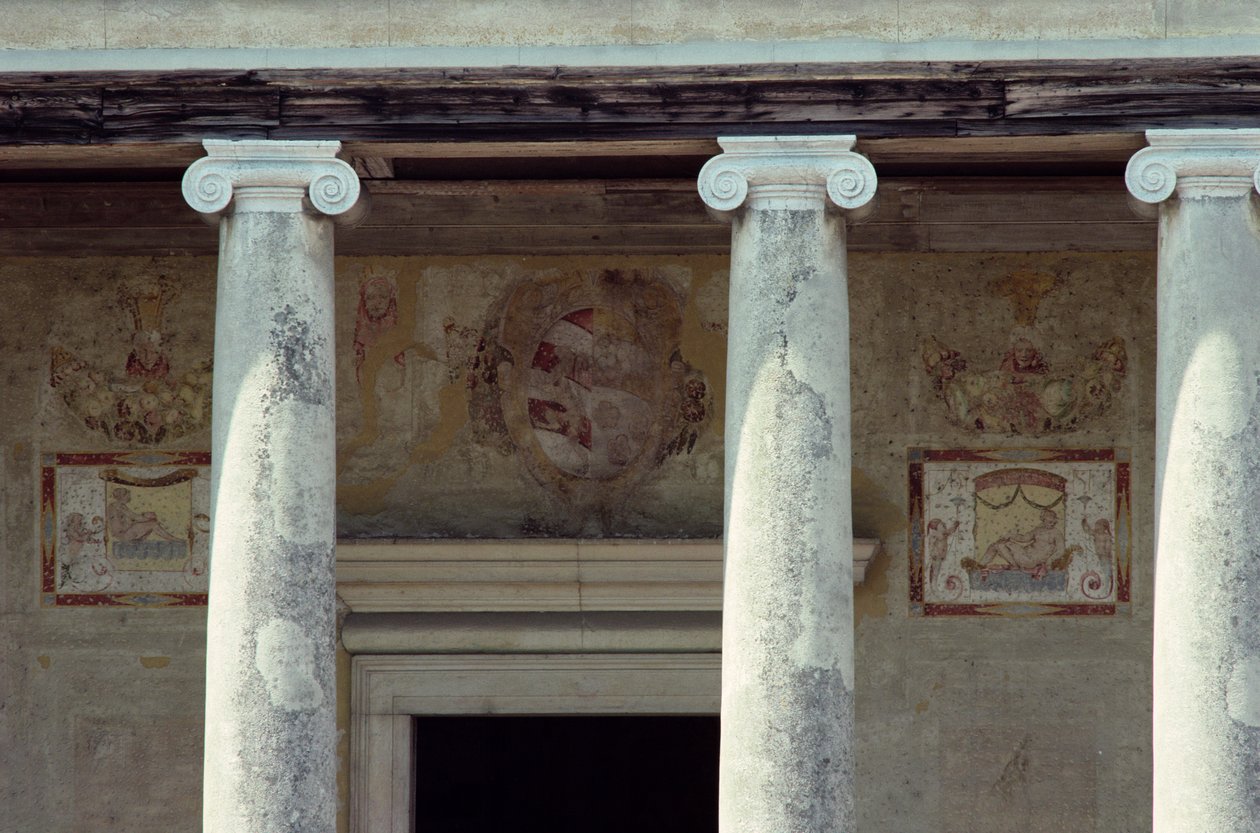Colonnes ioniques du portique, construites en 1554-63 par Andrea Palladio - Andrea Palladio