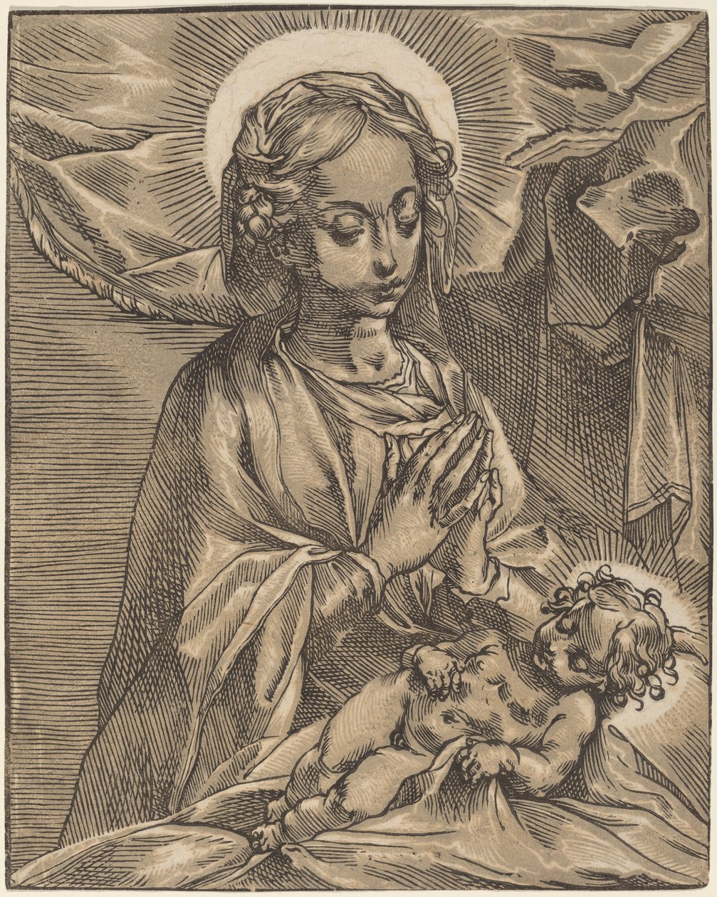 Madone et enfant, 1591-93 - Andrea Andreani
