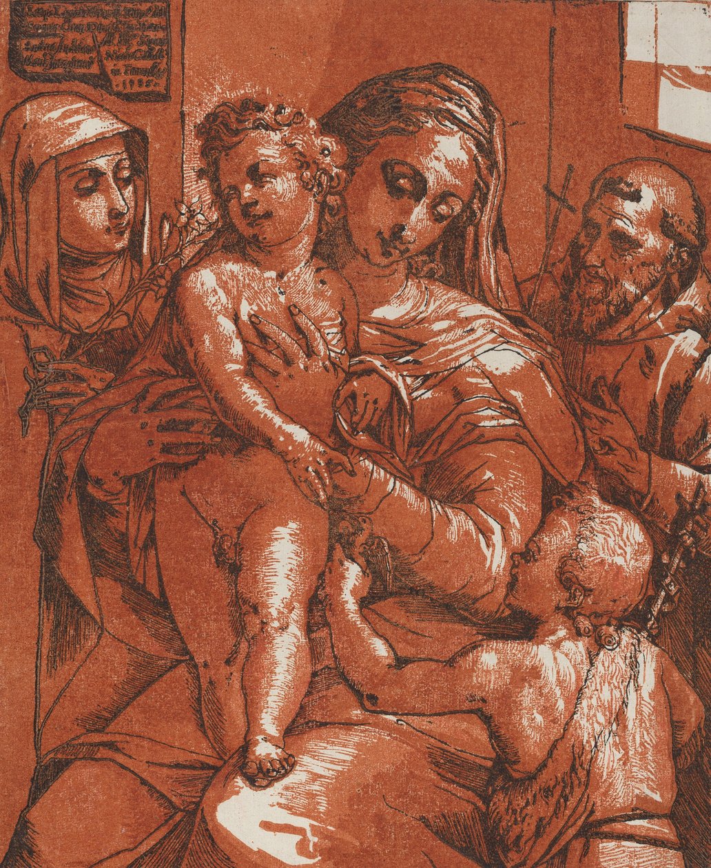 Madone et Enfant accompagnés de saints, 1585 - Andrea Andreani