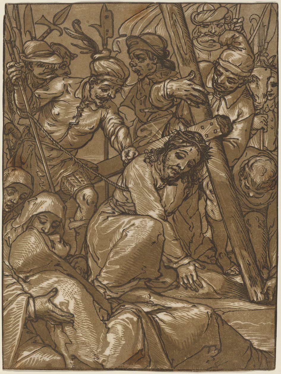 Le Portement de Croix, années 1580 - Andrea Andreani