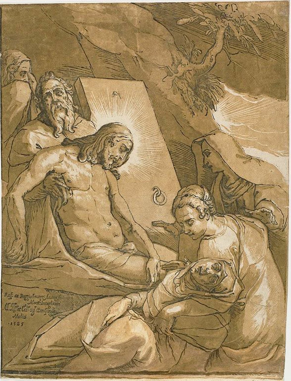 La Mise au tombeau - Andrea Andreani