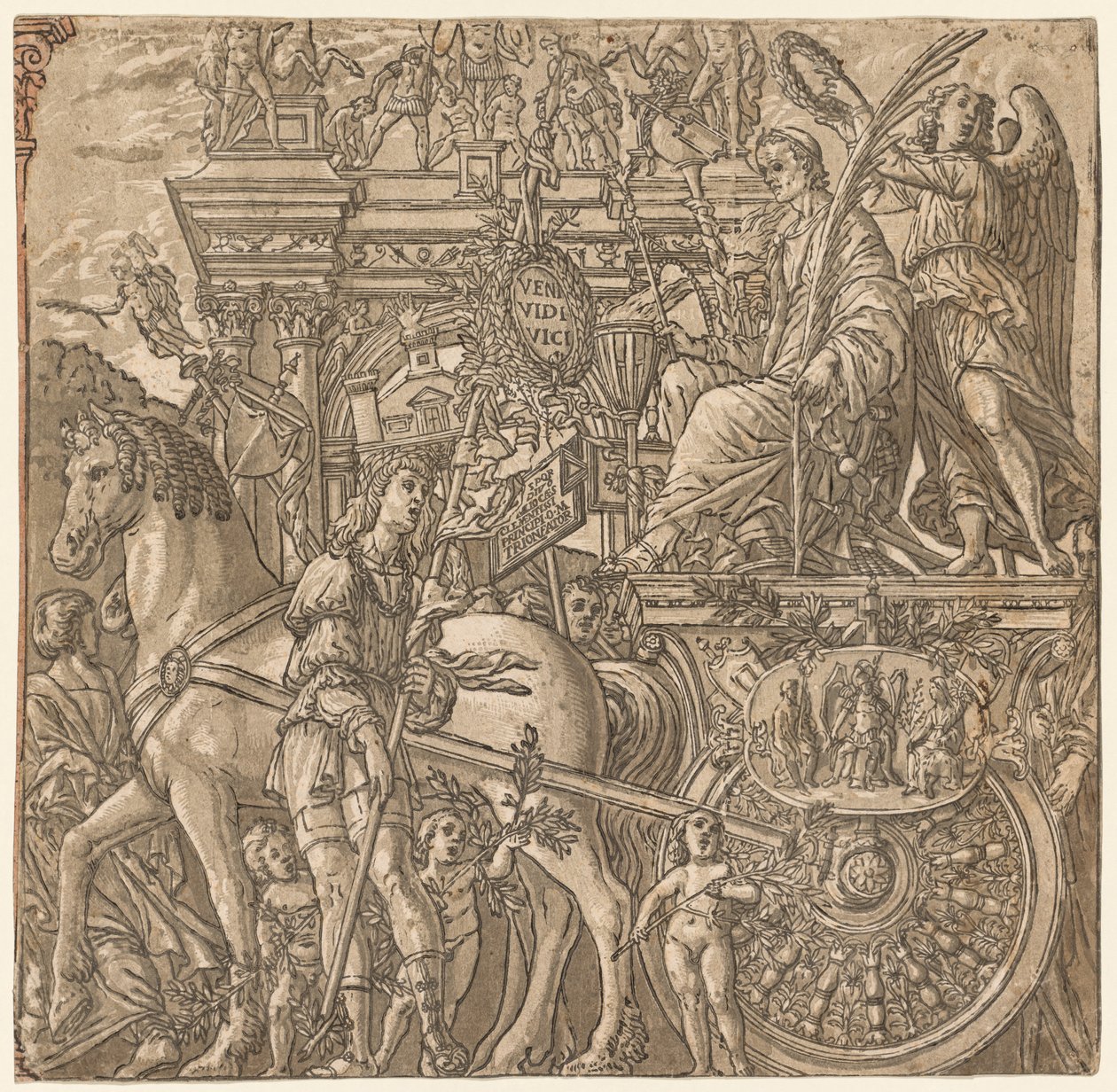 Le Triomphe de Jules César : César triomphant, 1593-99 - Andrea Andreani