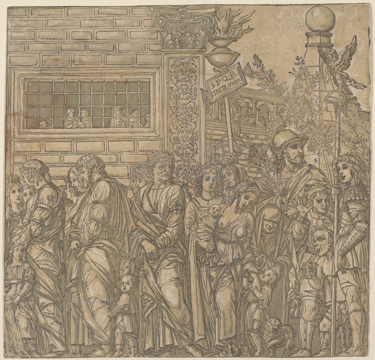 Le triomphe de Jules César - Andrea Andreani after Andrea Mantegna