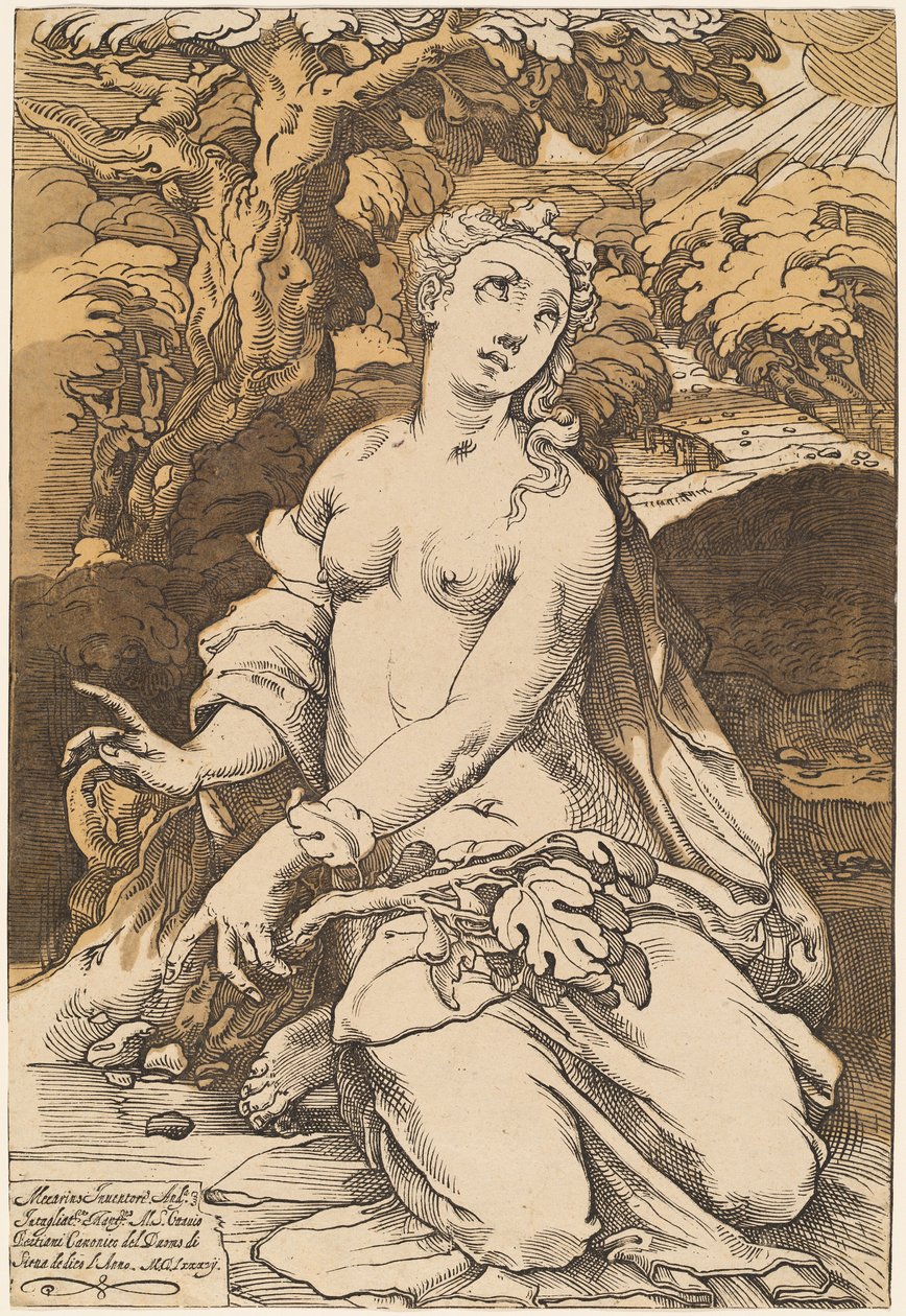 Ève - Andrea Andreani after Domenico Beccafumi