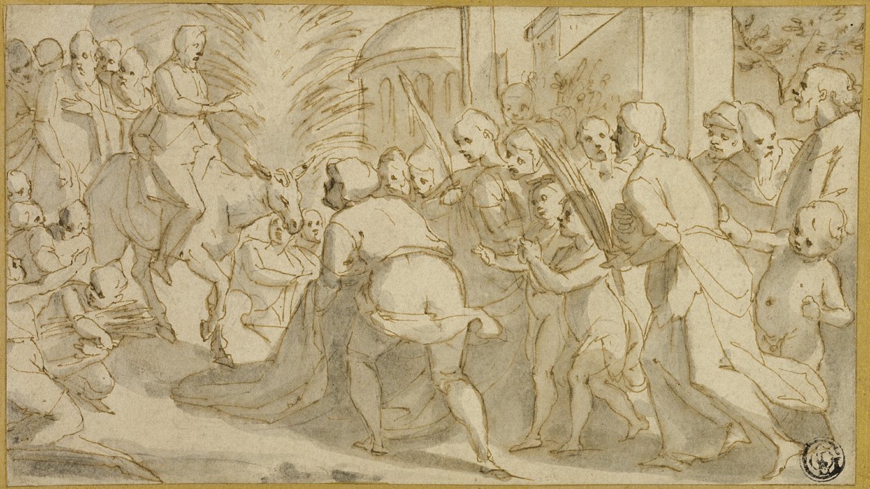 Christ entrant à Jérusalem - Andrea Boscoli