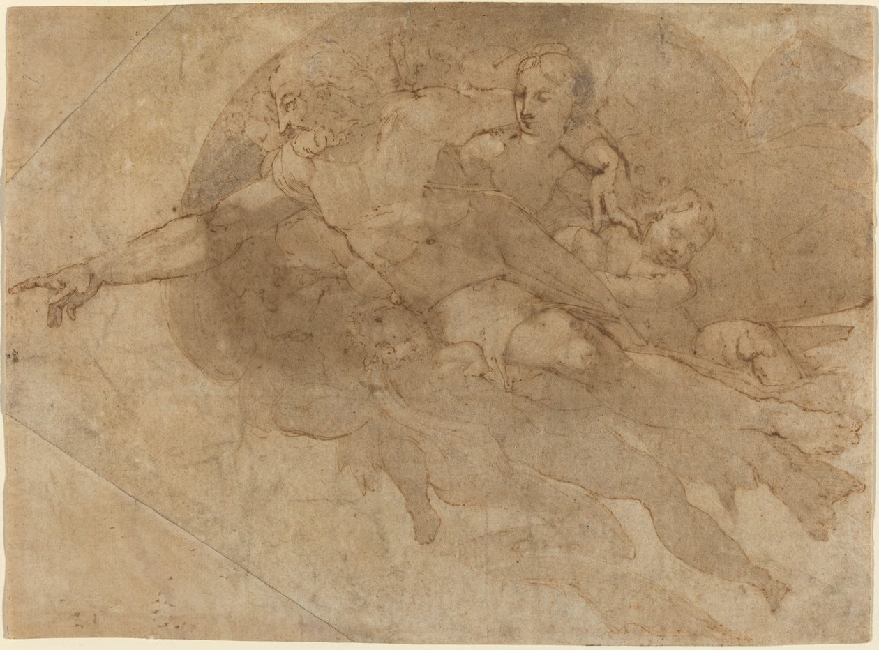 Dieu le Père en gloire - Andrea Boscoli after Michelangelo