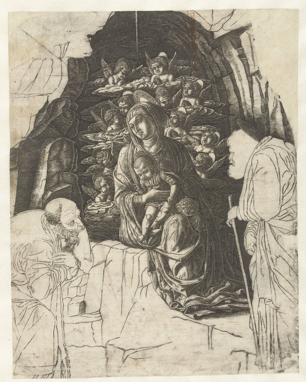 Marie avec enfant entourée d