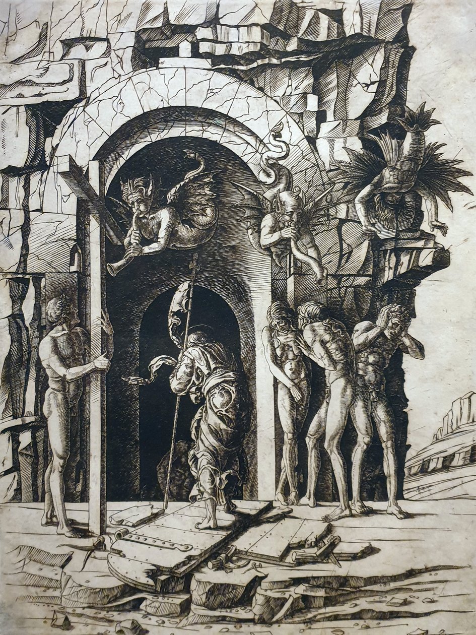 1483 Mantegna La descente du Christ dans les limbes Bibliothèque nationale du Brésil anagoria - Andrea Mantegna
