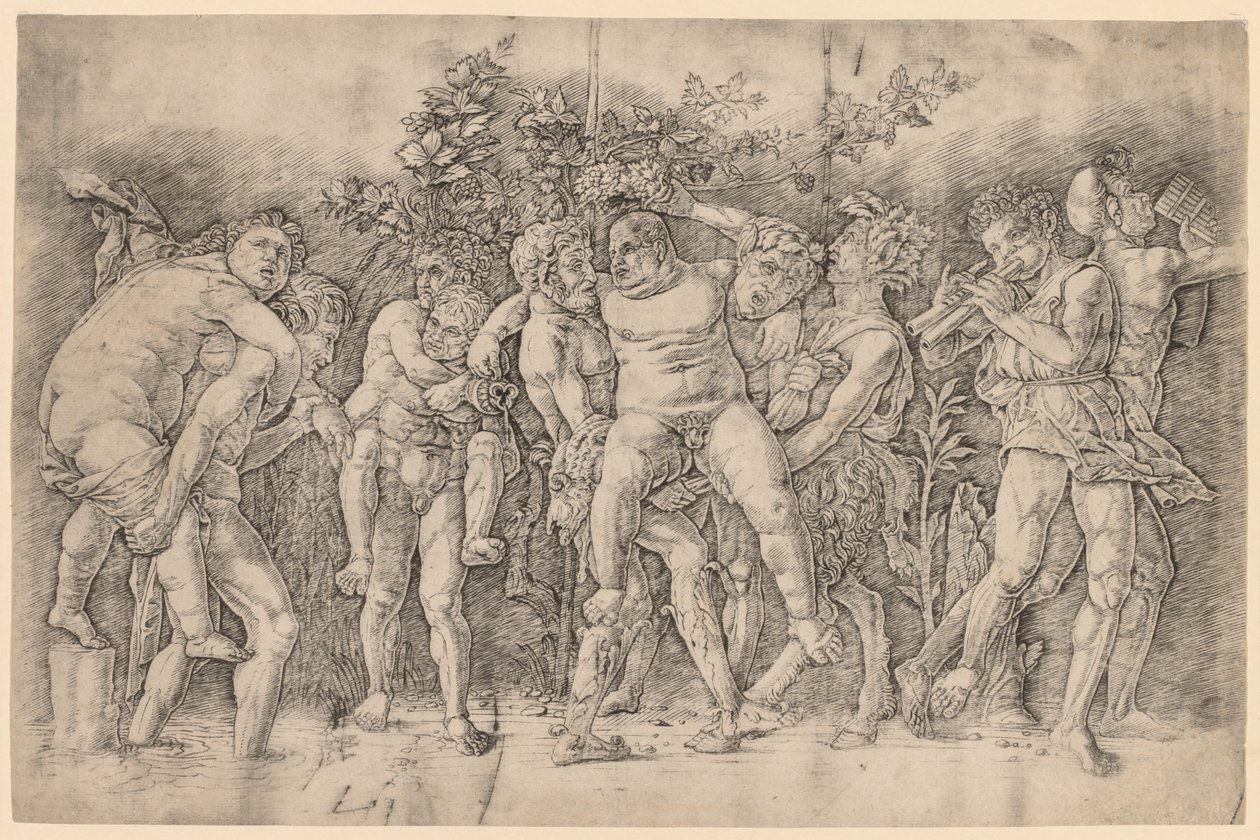 Bacchanale avec Silène - Andrea Mantegna