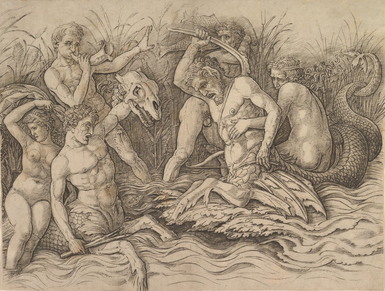 Bataille des dieux de la mer (partie droite d