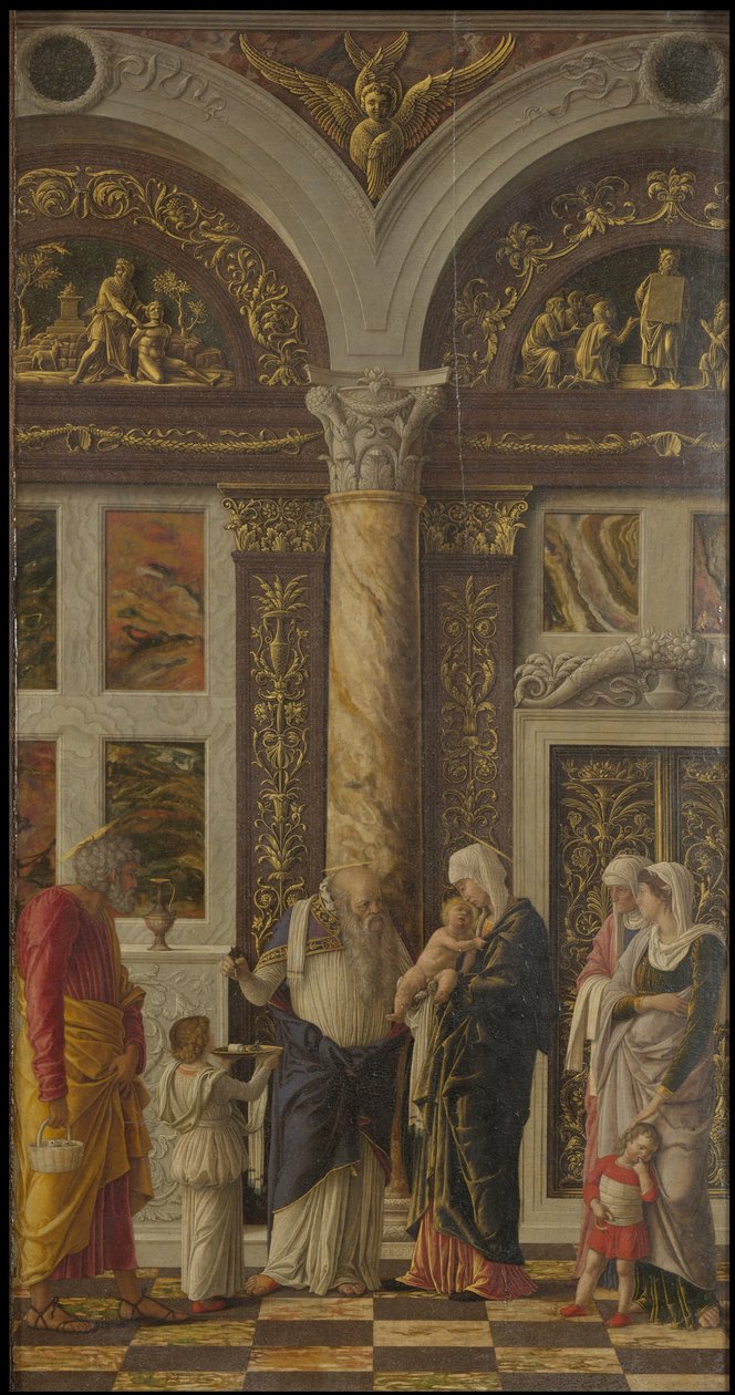 La Circoncision Trittico degli uffizi, panneau droit, ca 1463-1464 - Andrea Mantegna