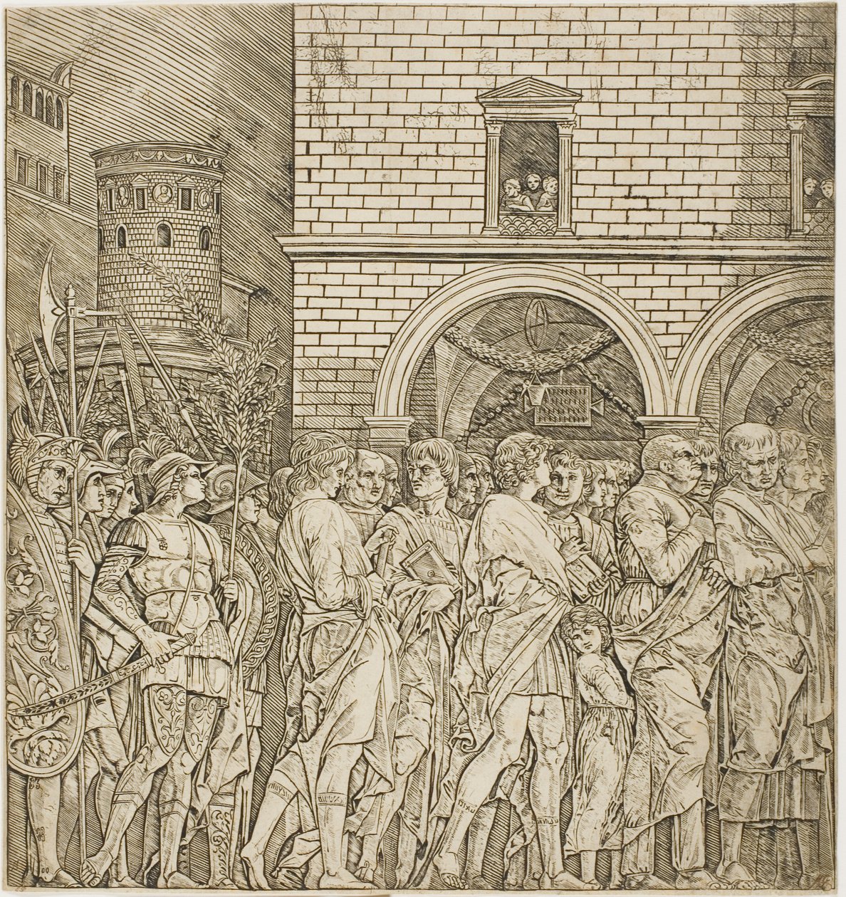 Les Sénateurs, du Triomphe de César - Andrea Mantegna