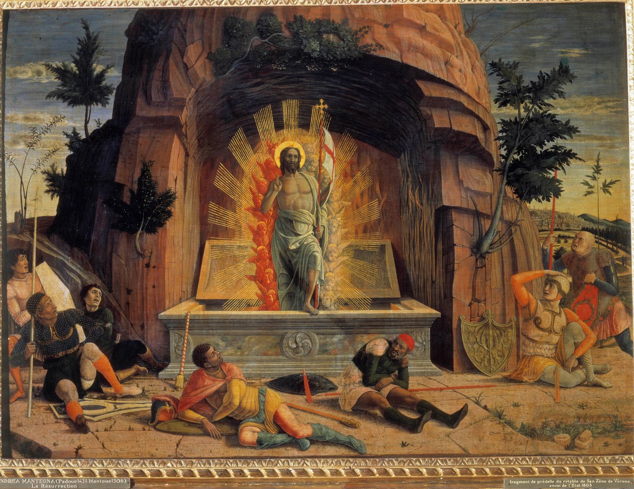 La résurrection Fragment de la prédelle du retable de l