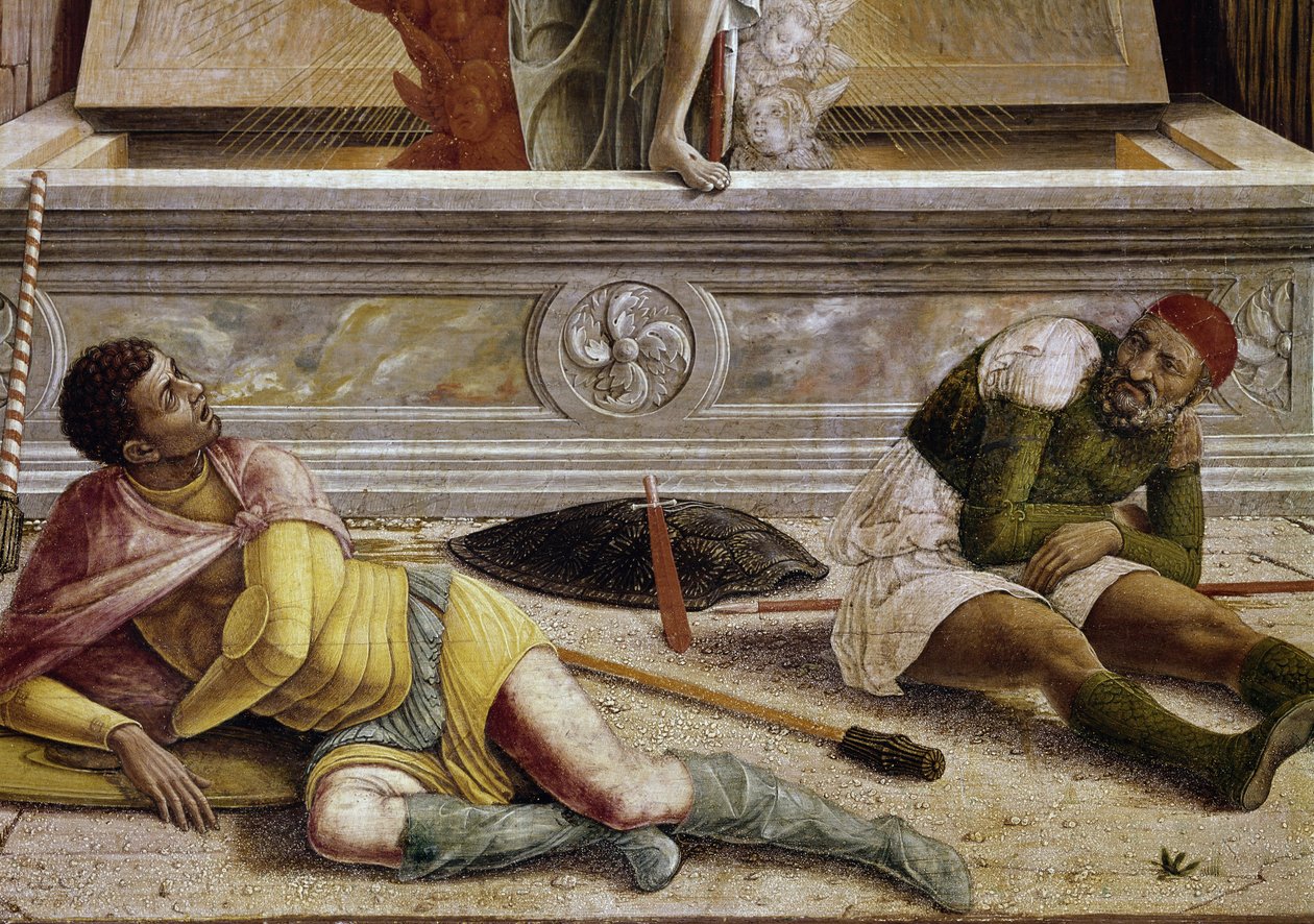 La résurrection (détail) - Andrea Mantegna
