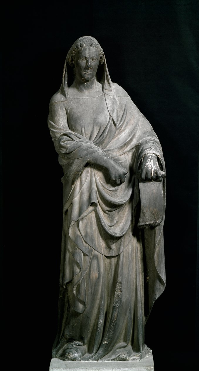 Sibylle de Tibur, du clocher. Sculpture en marbre - Andrea Pisano