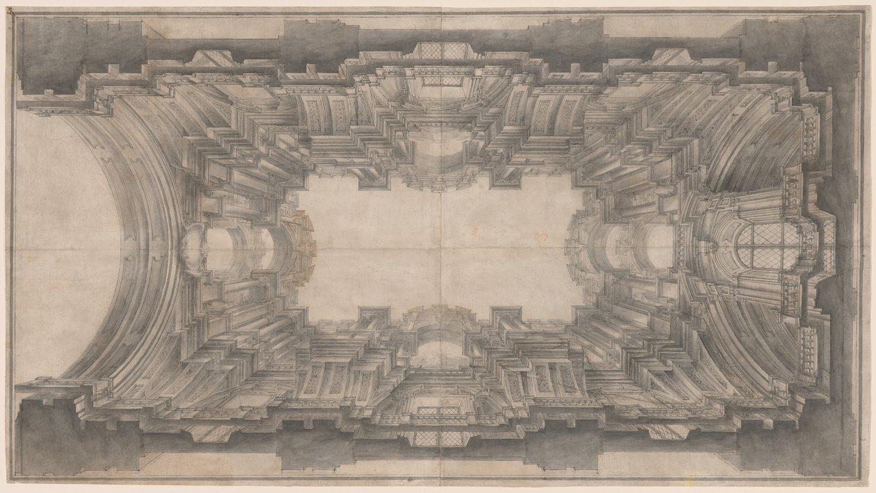 Architecture illusionniste pour la voûte de San Ignazio - Andrea Pozzo