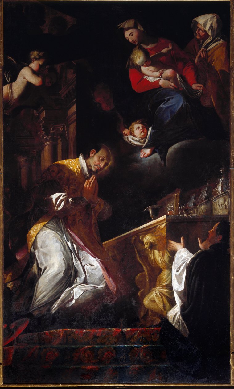 Représentation de Saint François Borgia - Andrea Pozzo