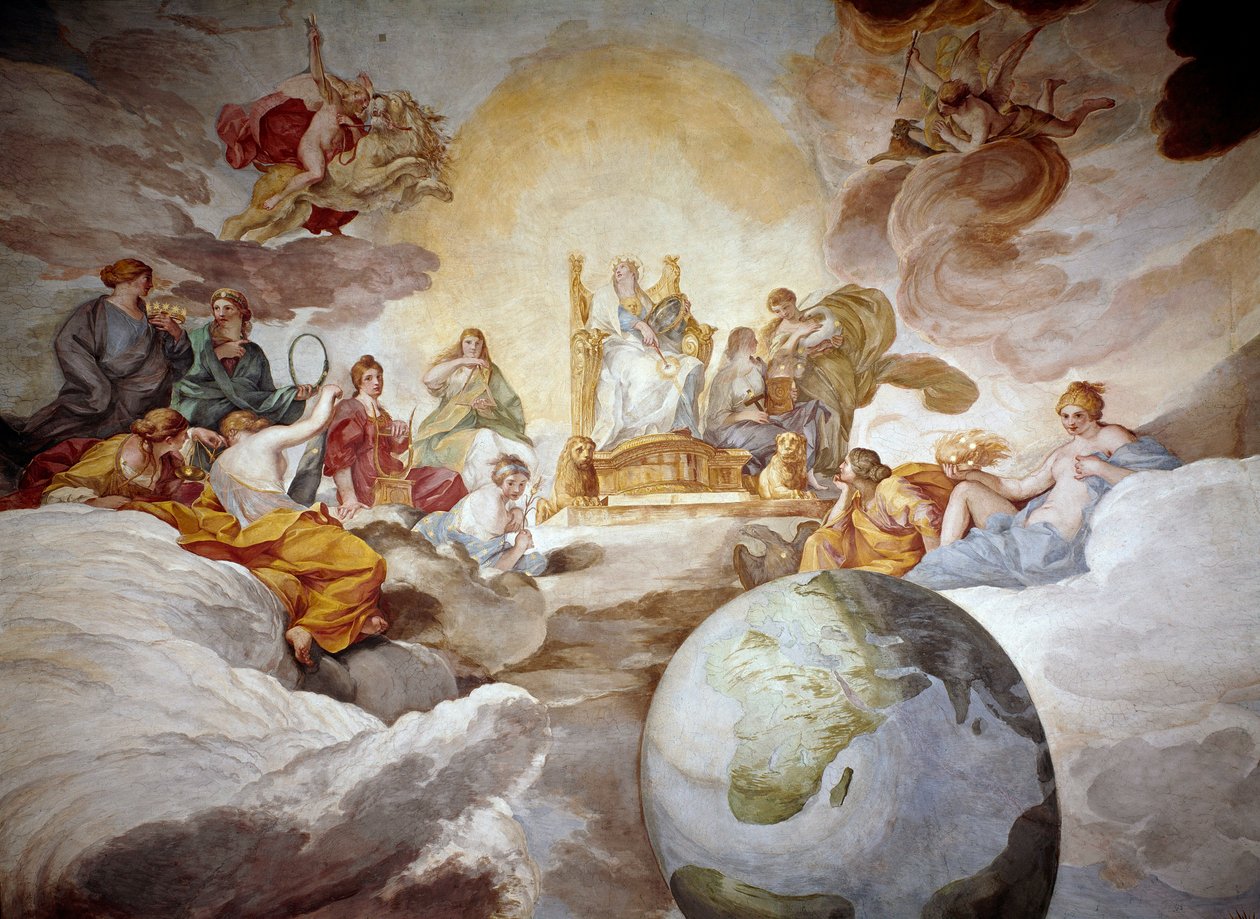 Allégorie de la Connaissance divine. Fresque d